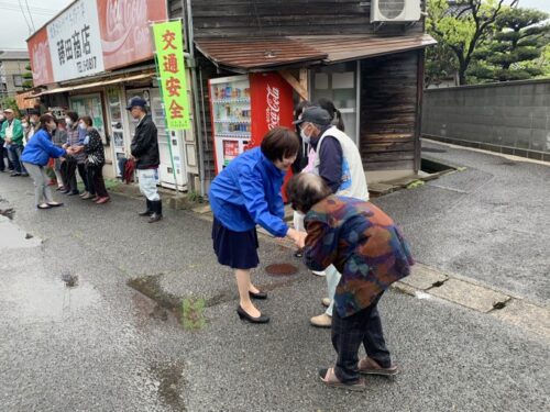 吉田真次候補の応援