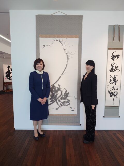 書道家、万美先生の個展