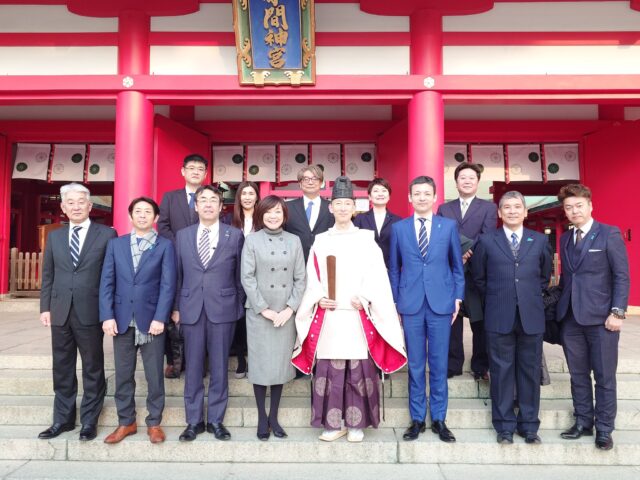 赤間神宮で必勝祈願