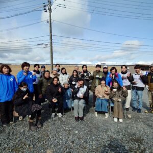 大川小学校の竹あかり