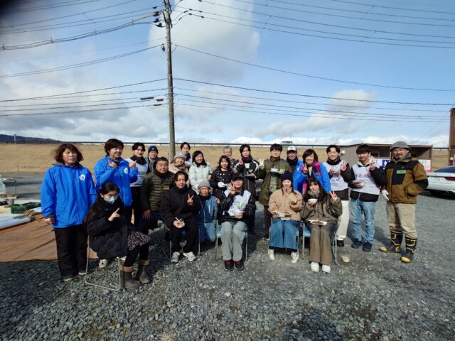 大川小学校の竹あかり