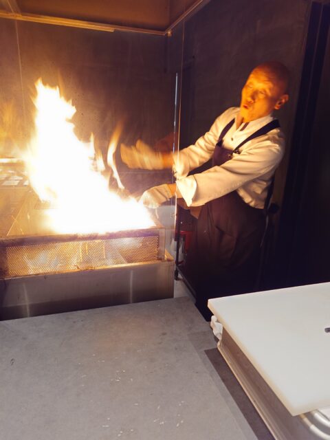 カツオの藁焼き