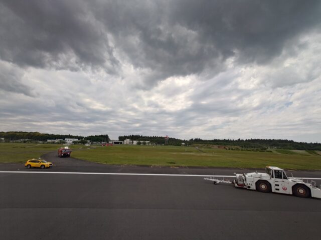 飛行機のパンク